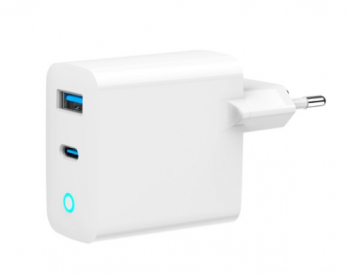 Incarcator retea Gembird TA-UC-PDQC45L-W-01 1x USB-A 1x USB-C 45W White
