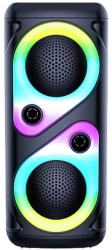Boxa portabila cu lumini rgb 10W MP3 USB bluetooth TF slot microfon karaoke acumulator 