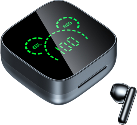 Casti wireless EM-K60 inteligente Bluetooth 5.3 compatibilitate universala IOS + Android Latenta 30ms Anulare activa a zgomotului 