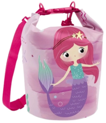 Geanta de plaja impermeabila pentru copii model sirena 25x18 cm Perletti 5l 