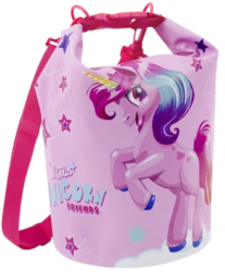Geanta de plaja impermeabila pentru copii model unicorn 25x18 cm Perletti 5l 