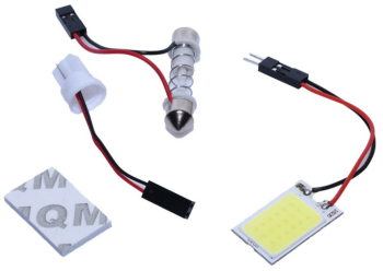Led Auto Cob interior pentru Plafon autoturisme 12V 3W alb-rece 18-LED 