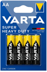 Set 4 baterii tip AA LR6 Varta Super heavy duty Zinc-Carbon 2006101414 