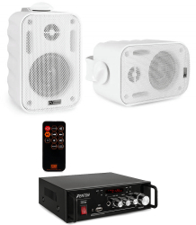 Sistem sonorizare 2 boxe exterior cu bluetooth 
