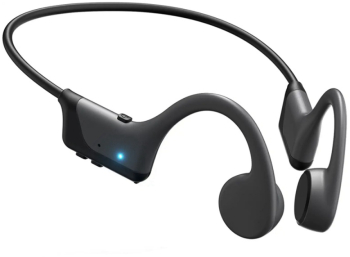Casti Wireless Bone Conduction Bluetooth 5.3 Microfon Incorporat potrivit pentru Fitness Alergare Ciclism 230mAh Negru 