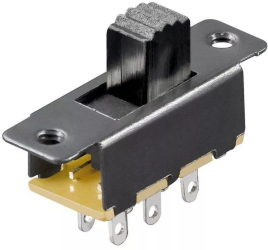 Comutator glisant 15.5mm 2x UM 6 pini ON-ON Goobay 