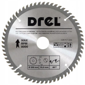 Disc circular vidia 60 dinti 200 mm Drel 