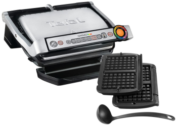Gratar electric Tefal OptiGrill+ Waffles GC716D12 2000W 6 programe Invelis antiaderent teflon Placi de vafe Control temperatura Max 27 