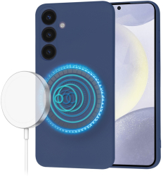Husa pentru Samsung Galaxy S24 Plus - Techsuit SoftFlex MagSafe - Navy Blue 