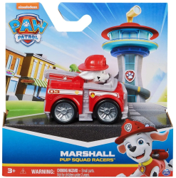 Patrula Catelusilor Pup Squad Racers Vehicul Cu Figurina Marshall 