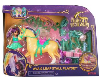 Unicorn Academy Set Papusa Ava Si Unicornul Leaf Cu Accesorii 