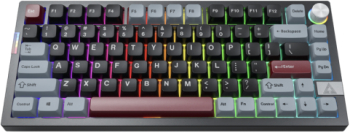 Tastatura Montech MKey PRO Freedom Yellow Switch RGB LED Bluetooth/USB Wireless/USB-C Black 