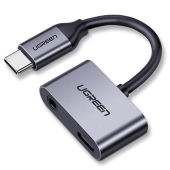 Adaptor audio si incarcare TypeC la TypeC si Jack 3.5mm UGREEN 