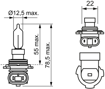 Bec 12V Hir2 55W Pure Light Bosch 