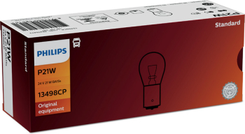 Bec Camion 24V P21W Ba15S Set 10 Buc Philips