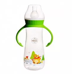 Biberon Ursul pacalit de vulpe cu manere 250 ml Minut Baby 3+ 