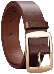 Curea barbati Neagra din piele PU casual cu catarama galvanizata Maro - 80 Cm 