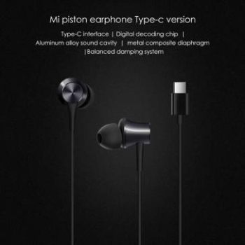 Handsfree Xiaomi USB-C HSEJ04WM Piston Negru Service Pack