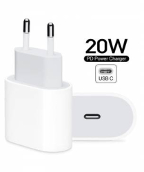 Incarcator Retea Apple MHJE3ZM/A USB-C 20W Alb Compatibil 