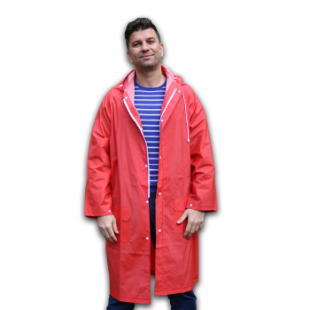 Pelerina de Ploaie - Model Easy Fit - Rosu - BSP Guard - XXL 