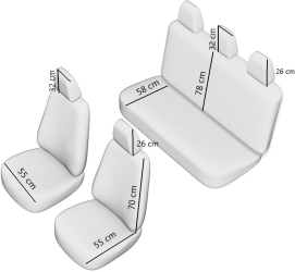 Set Huse Scaun Exclusive Leather Si Alcantara 