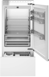 Combina frigorifica incorporabila 556 litri Bertazzoni French Door colectie Heritage alb 
