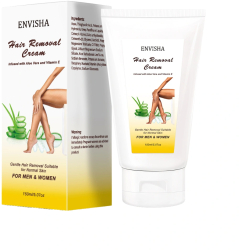Crema Depilatoare Unisex Infuzie de Aloe Vera si Vitamina E Envisha by Verilaria 150ml 