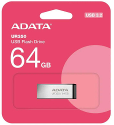 Flash drive metalic 64GB USB 3.2 Adata UR350-64G-RSR/BK 