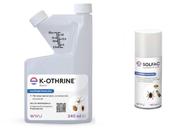 Insecticide Bayer K-othrine Partix 250 ml si Solfac 150 ml anti plosnite gandaci capuse tantari