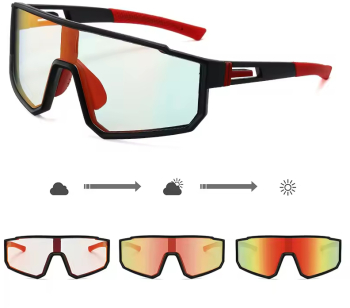 Ochelari de soare polarizati cu lentile fotocromatice Smart Vision rosu 