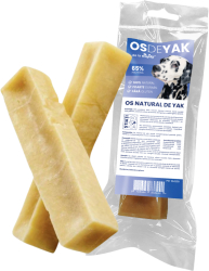 Recompensa Os de Yak Woofy Lab 123g 100 Lapte de Vaca Intareste Dintii Reduce Tartrul Anti-Stres Pt. Caini 15-30kg