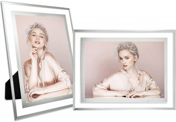 Set 2 rame foto dimensiuni totale 23 x 18 cm pentru poze de 17.8 x 12.7 cm sticla 