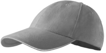 Sapca unisex Sandwich 6P 306 Malfini Gri reglabila 