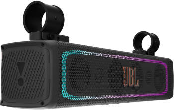 Soundbar auto/marine amplificat JBL instalare exterioara/interioara RALLYBAR bluetooth iluminare cu LED-uri 150 W RMS negru 