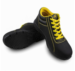Bocanci de protectie S3 piele Nubuck bombeu compozit si lamela in talpa FLASH Palltex Negru 40
