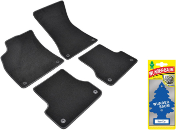 Covorase auto din mocheta Umbrella pentru Audi A7 2010-2018 + Odorizant Auto Bradut Wunder-Baum New Car 