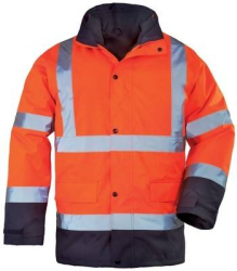 Geaca de protectie 4 in 1 reflectorizanta ROADWAY FLUO M Albastru si portocaliu 