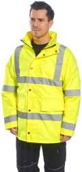 Geaca de protectie HiVis Trafic 5-in-1Portwest-S468 S Galben 