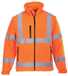 Jacheta de protectie 2 in 1 Softshell HiVis 3L Portwest-S428 XXL Portocaliu 
