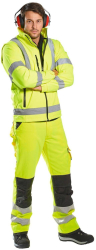 Jacheta de protectie 2 in 1 Softshell HiVis 3L Portwest-S428 Galben 4XL