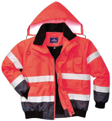 Jacheta de protectie Contrast Bomber Hi-Vis Portwest- C465 XXXL Albastru si rosu 