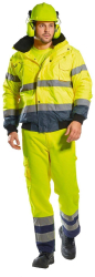 Jacheta de protectie Contrast Bomber Hi-Vis Portwest- C465 M Bleumarin 