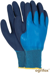 Manusi de protectie acoperite cu latex Ox-Deepon Ogrifox 7 Albastru Regal 