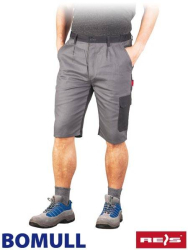 Pantaloni scurti de protectie Bomull-TS REIS Gri XXL 