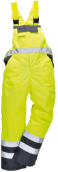 Salopeta de protectie necaptusita HiVis Portwest-S488 L Albastru si galben 