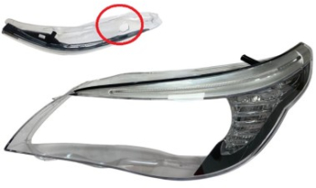 Sticla far stanga pentru BMW Seria 5 E60/E61 LCI far Xenon cu adaptiv 2007-2010 