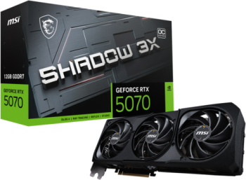 Placa video MSI SHADOW 3X OC NVIDIA GeForce RTX 5070 12GB GDDR7 192-bit DLSS 4 