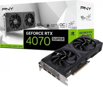 Placa video PNY VERTO OC NVIDIA GeForce RTX 4070 SUPER 12GB GDDR6X 192-bit DLSS 3 