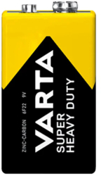 Baterie Varta 9V Super Heavy Duty 6F22 cu Zinc-Carbon 2022101301 