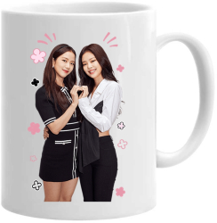 Cana alba personalizata blackpink jennie si jisoo INOVATIX® . 330ml 